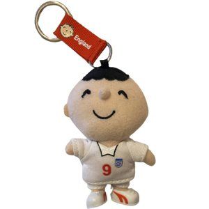 Soccer Minna No Tabo England Plush Keychain 3.5 in.